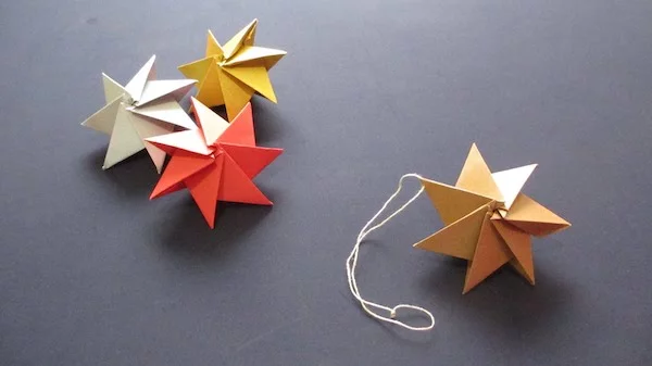weihnachtssterne selber machen origami weihnachten