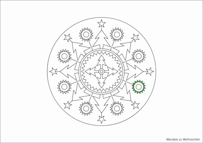 mandala zu weihnachten ausmalbilder weihnachten tannenbaeume