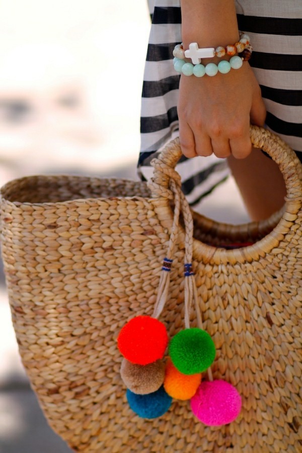 DIY Deko für sommerliche Handtasche