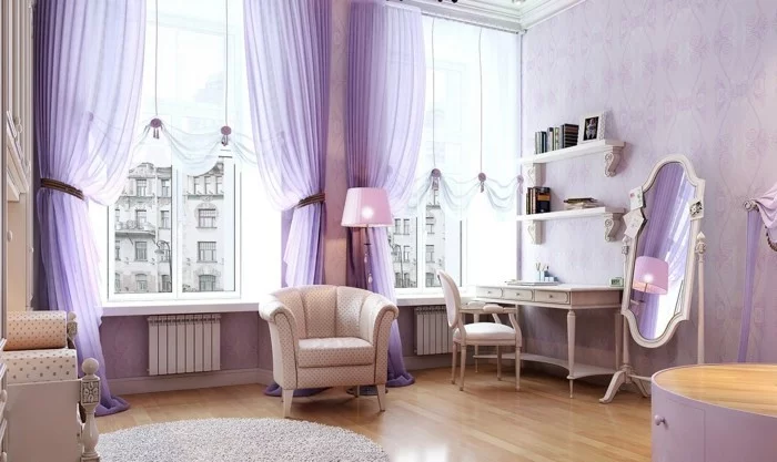 Die Farbe Lila modernes schlafzimmer sanfte farbnuancen