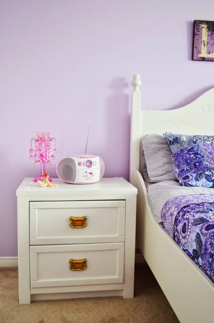 Die Farbe Lila wandfarbe schlafzimmer lila bettwäsche