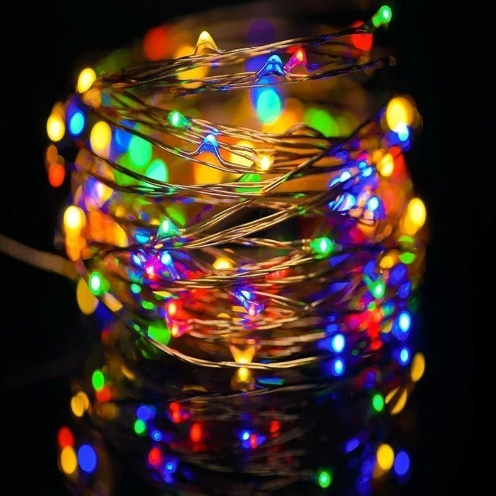 LED Weihnachsbeleuchtung nah
