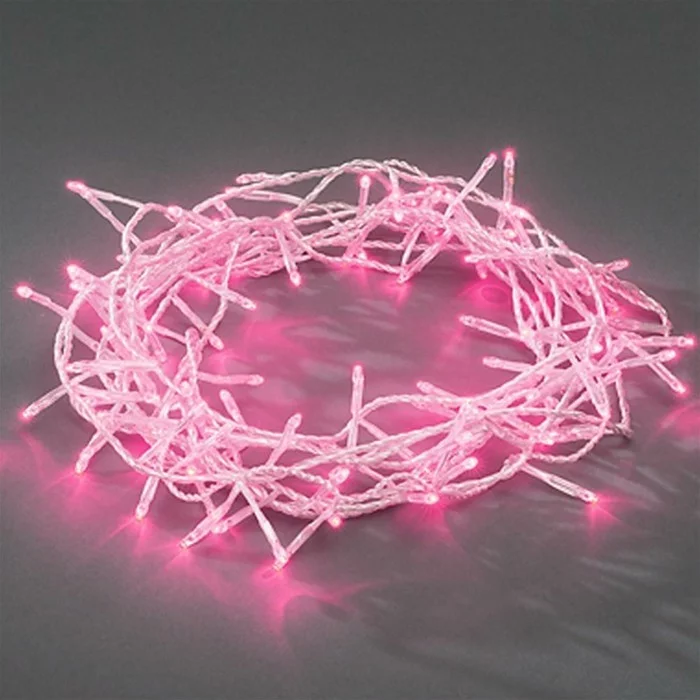 LED Weihnachsbeleuchtung rosa