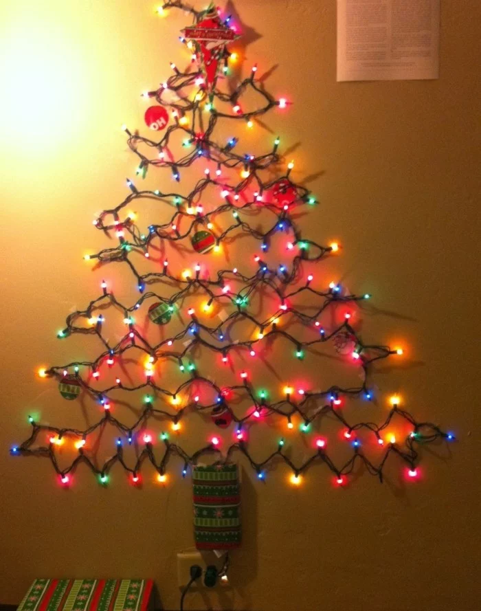 LED Weihnachsbeleuchtung tannenbaum basteln