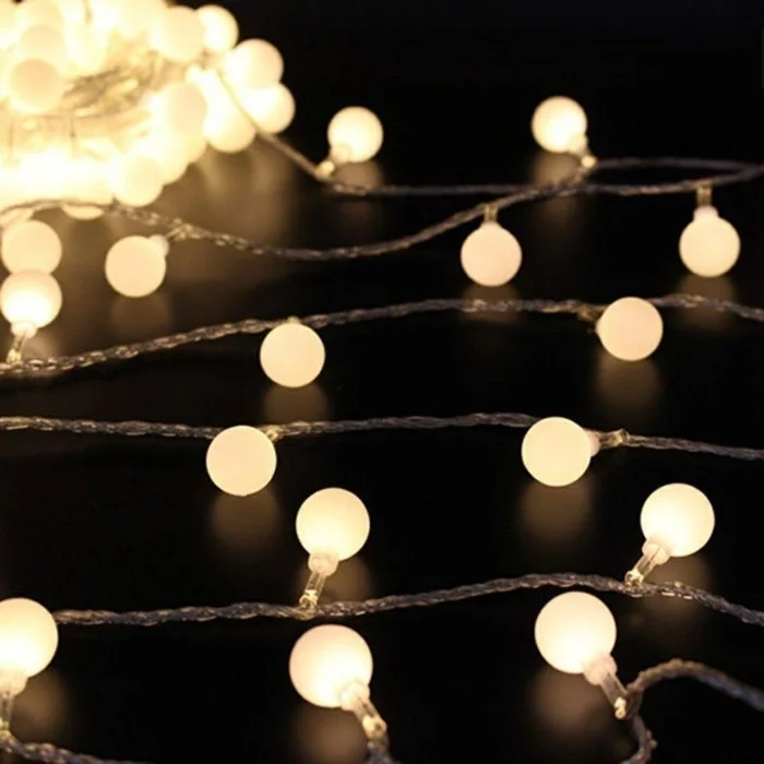 LED Weihnachsbeleuchtung tannenbaumbeleuchtung weisses licht kugel