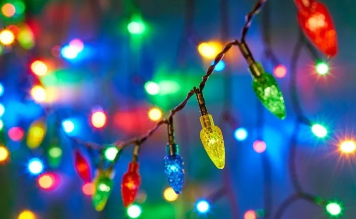 LED Weihnachsbeleuchtung zauberhaft bunte lichter