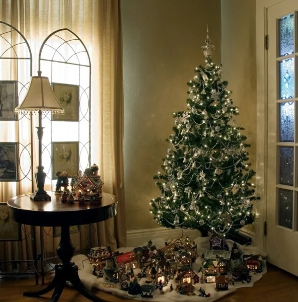 Vintage Weihnachtsbaum und Dekoration DIY
