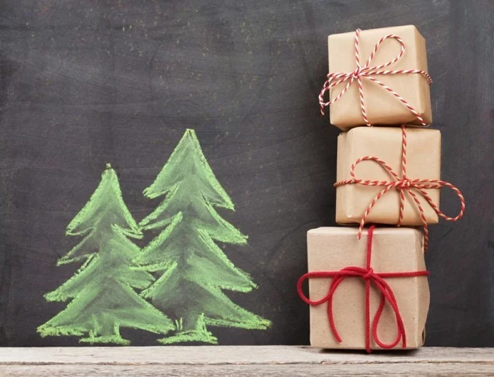 geschenke origenell verpacken weihanchtsbasteln geschenkideen einfach