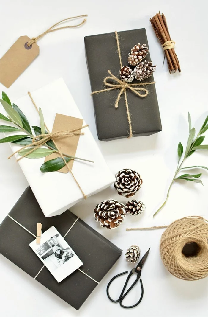 geschenke origenell verpacken weihanchtsbasteln geschenkideen geschenkpapier selber machen