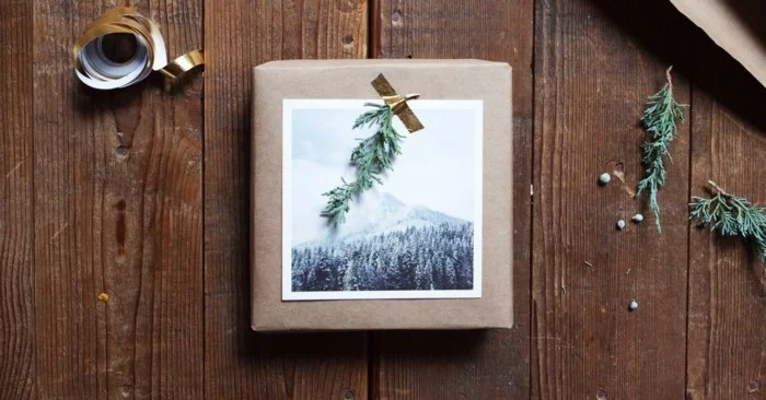 geschenkpapier weihnachten diy ideen winterlich foto winter