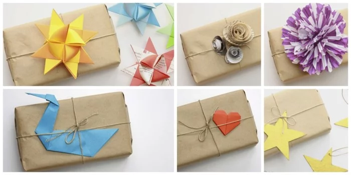 origami fröbelstern basteln geschenkdeko aus papier selber machen
