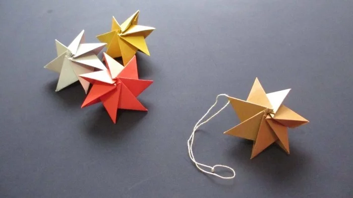 origami weihnachten falten weihnachtsstern anleitung sterne