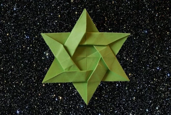 origami weihnachten stern anleitung einfach basteln mit papier