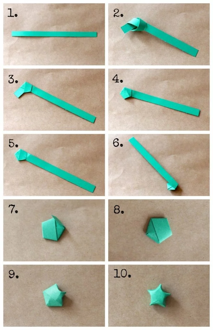 origami weihnachten stern anleitung einfach falttechnik