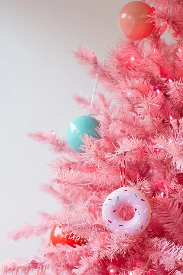 rosa tannenbaum weihnachten ideen