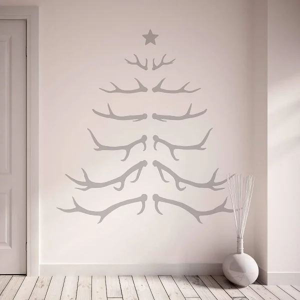 tannenbaum basteln wandtattoo weihnachtsbaum