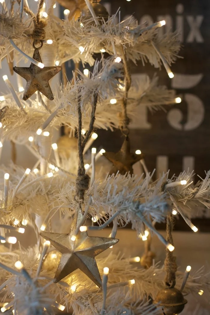 tannenbaum schmuecken deko ideen weihnachtsschmuck sterne