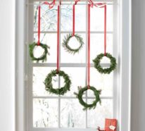Weihnachtsdeko Fenster – 30 hervorragende Fensterdeko Ideen mit festlicher Stimmung