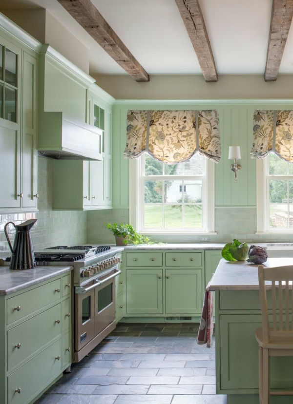 Pastellgrün Wohnideen schöne Kücheneinrichtung