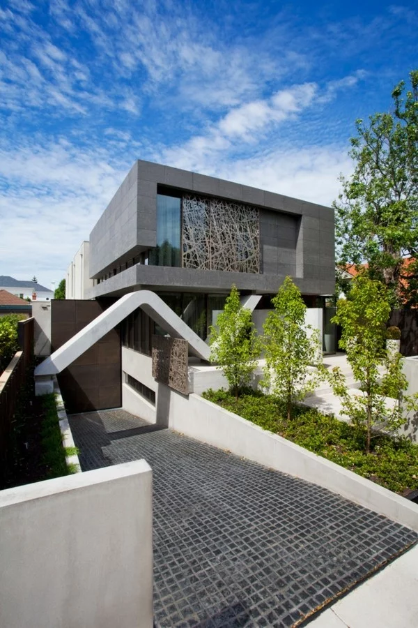 Stein Konstruktion Granitplatten moderne Häuser bauen