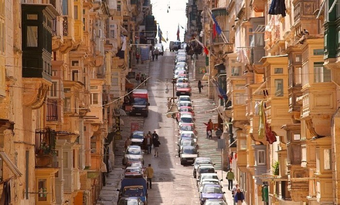 Valletta Malta Urlaub 2017 Hauptstraße