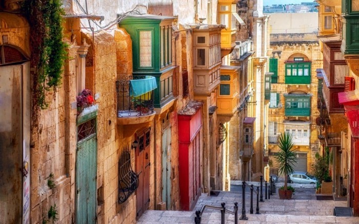 Valletta alte Häuser