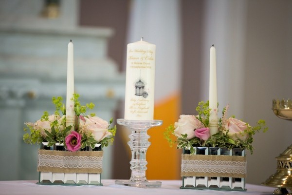 Vintage Hochzeitsdeko mit Kerzen selber machen