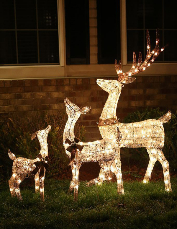 Weihnachtsbeleuchtung außen lassen Sie Haus und Garten