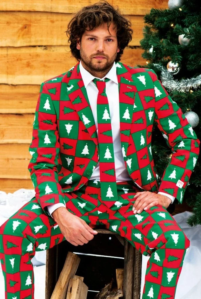 christmas sweater anzug