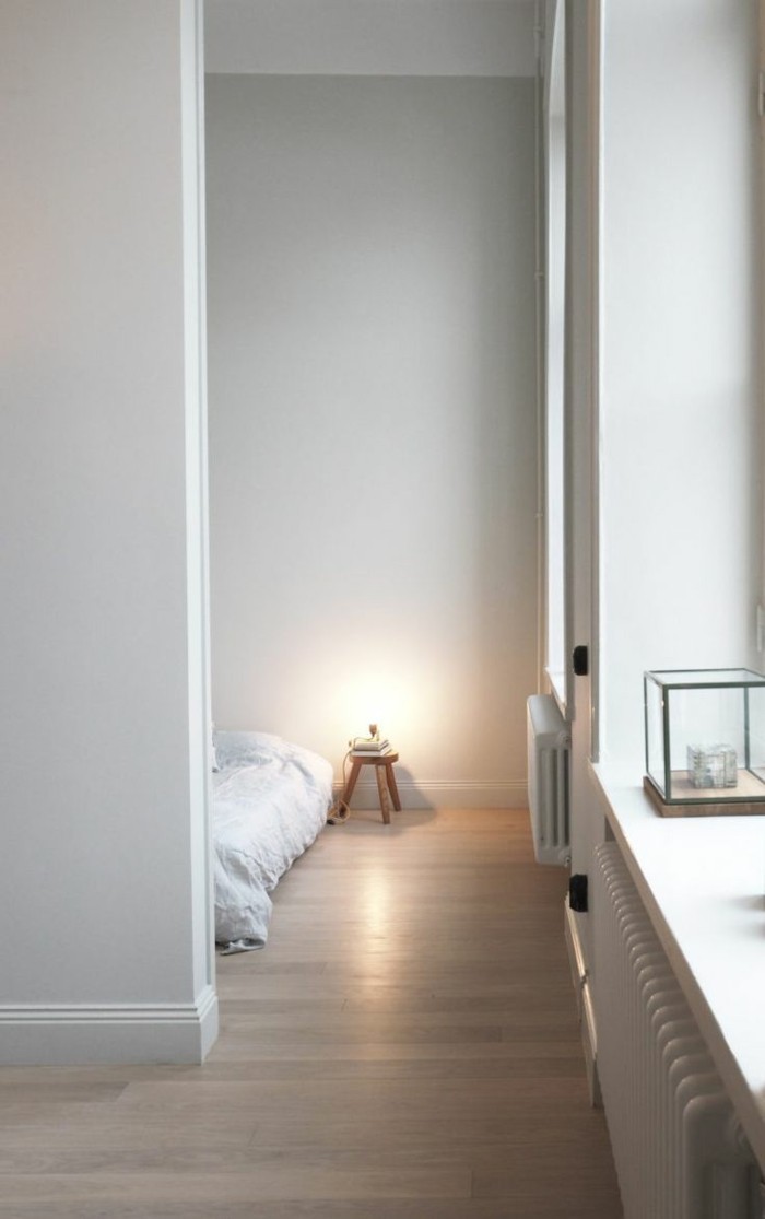 minimalistisch wohnen wohnideen schlafzimmer kreativ gemütlich