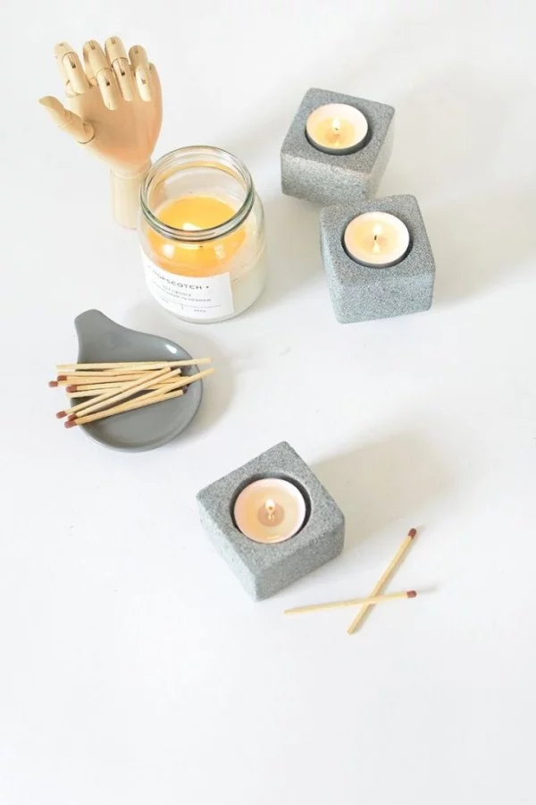 DIY Deko kleine Kerzen