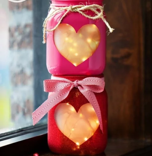 DIY Valentinstag kleine Lichterketten