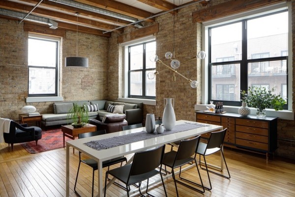 45 Esszimmer und Küchen Ideen mit industriellem Touch