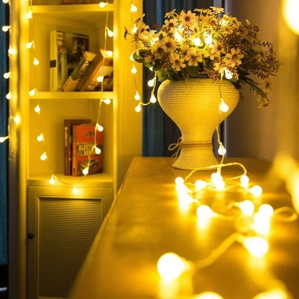 dekoideen mit led lichterketten romantisch dekorieren