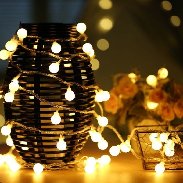 glühbirnen lichterketten dekoideen romantisch dekorieren