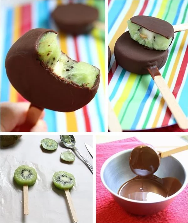 kiwi schokolade party fingerfood ideen