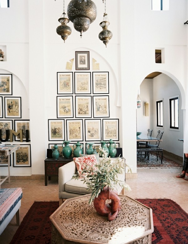 marokkanische lampe wohnzimmer beleuchten schöne deko