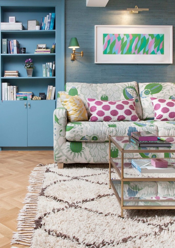 marokkanische teppiche helles design farbige wohnzimmermöbel