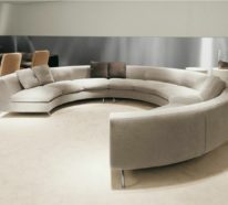 Rundes Sofa im Wohnbereich – 43 Ideen für bequeme und funktionale Einrichtung
