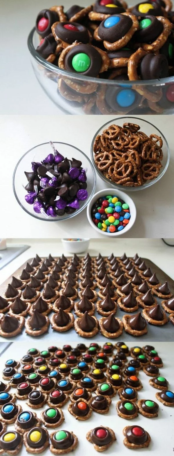salzstangen bonbons schokolade party fingerfood ideen