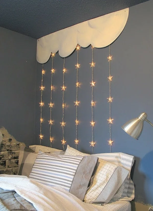 schlafzimmer kinderzimmer dekoration dekoideen mit licherketten