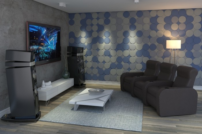 wandgestaltung akustikpaneele raumakustik verbessern ideen wohnzimmer