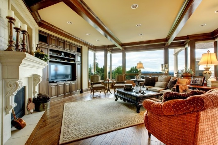 Schöne Wohnzimmer in Erdfarben - Fresh Ideen für das Interieur