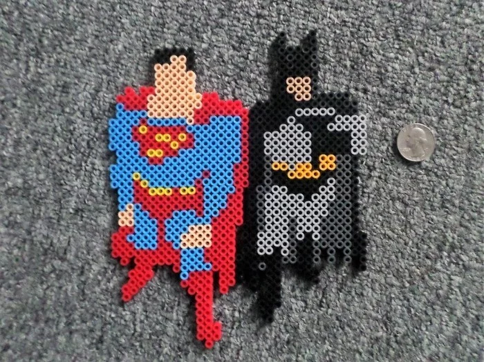 batman superman vorlagen basteln mit bügelperlen