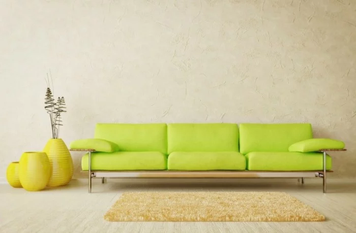 designer sofa gelbes sofa