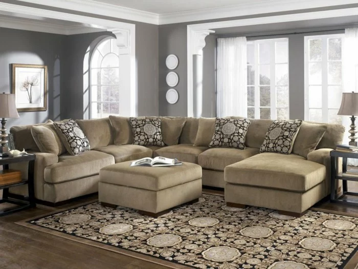 designer sofa hell beige