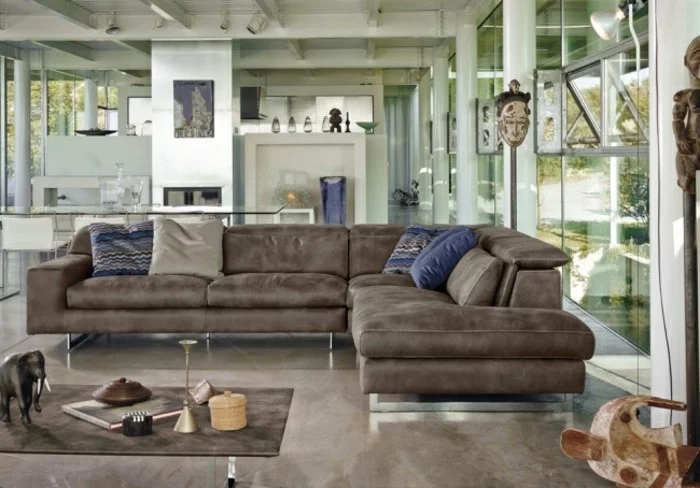 designer sofa inspiration in braun