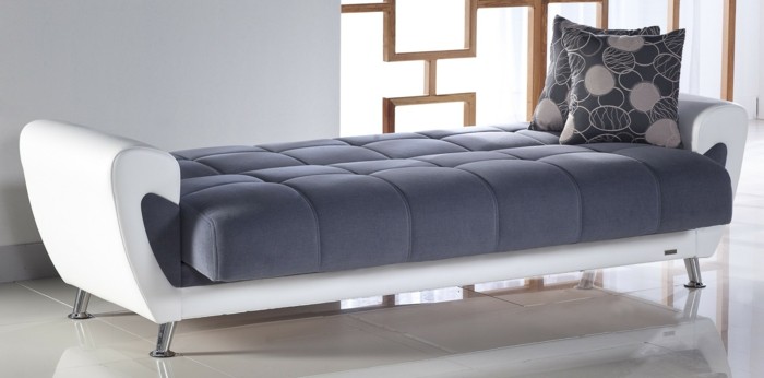 designer sofa weiß und grau idee