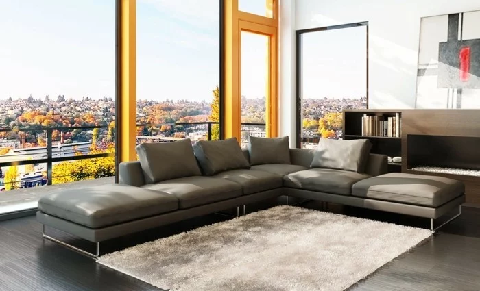 graue farbe designer sofa