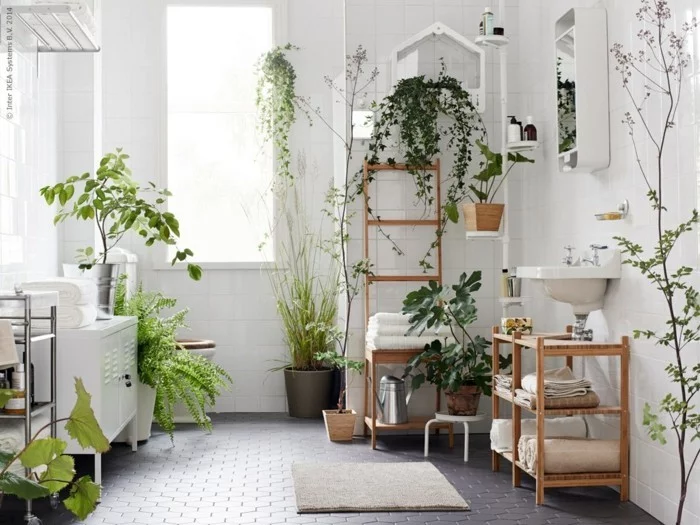 gruene pflanzen badezimmer gestalten badezimmer ideen